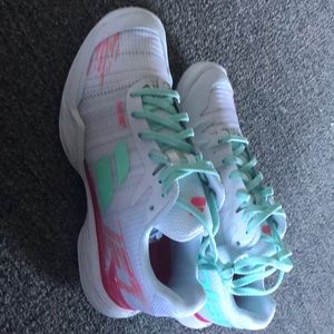 Women's Babolat Jet Mach II White/Pink - size 7